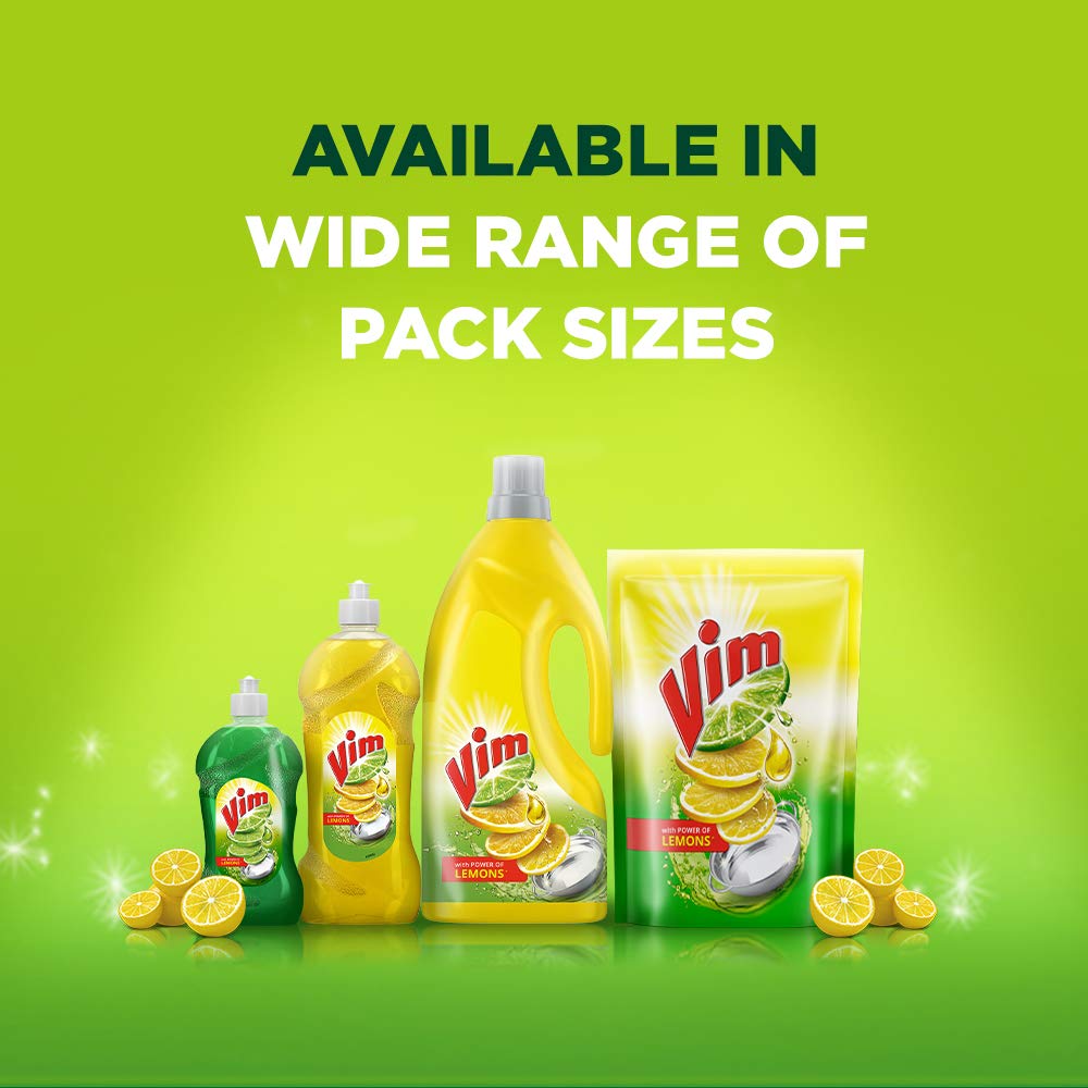 Vim Dish Wash Liquid - Gel, Tropical Lemon Freshness, 750 ml (Deal : Discount Coupon of Rs 100, Benefit of 50%)