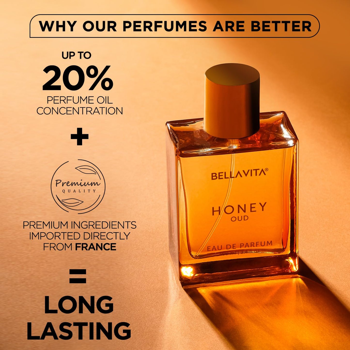 Bella Vita Luxury Honey Oud Unisex Eau De Parfum, 100 ml Perfume (Deal : Benefit Of 90%)