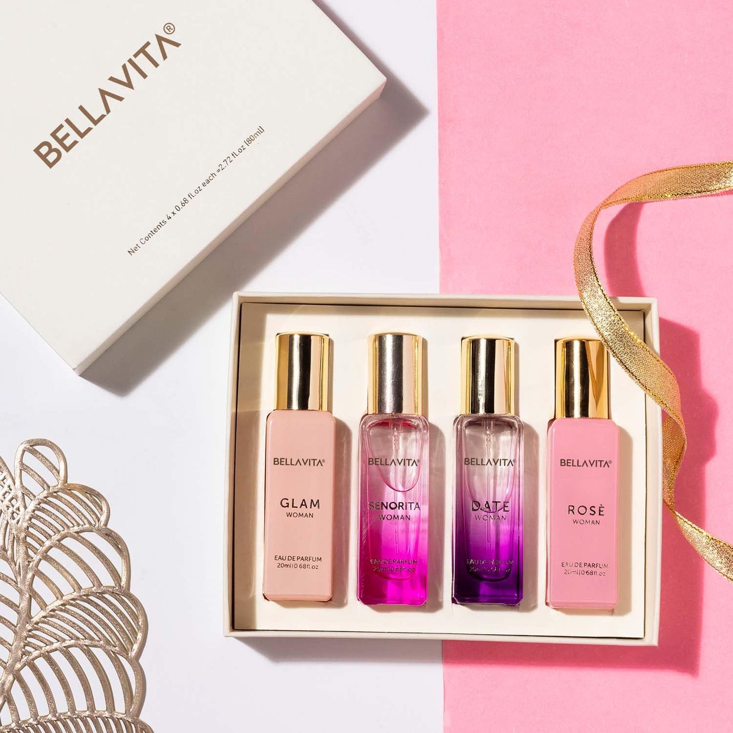 Bella Vita Perfume Gift Set (Woman), 4*20 ml (Deal : Benefit 100%)