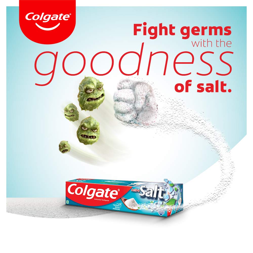 Colgate Active Salt Tooth Paste, Offer Pack: 15% Extra, 100 gm + 15 gm (Deal : Discount Coupon of Rs 10)