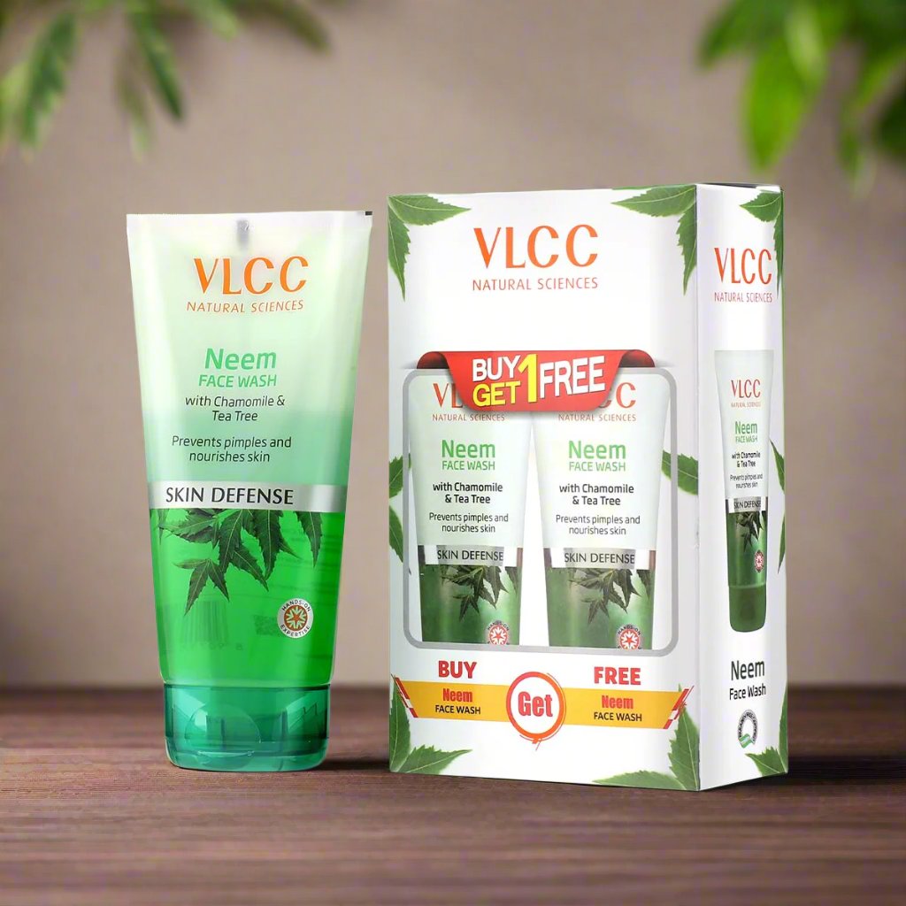 VLCC Neem Facewash Buy 01 Get 02 Pack, 150 ml + 150 ml (Deal : Benefit of 65%)