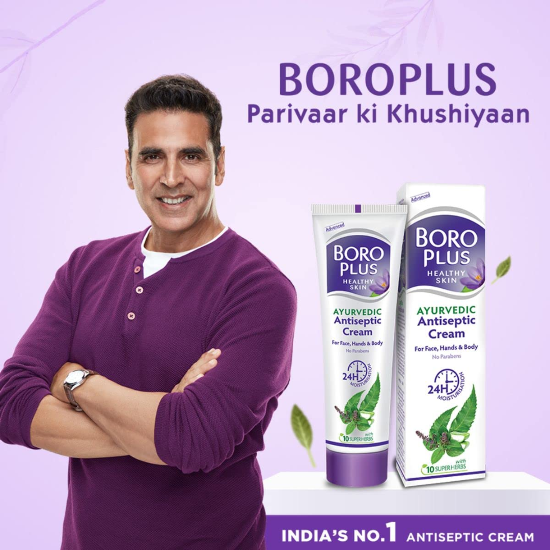 Boro Plus Ayurvedic Antiseptic Cream, With 10 Super Herbs, 40 ml (Deal : Discount Coupon of Rs 15, Benefit of 16.7%)